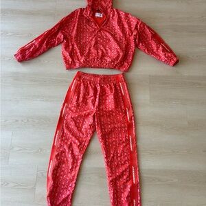 Lacoste Red Tracksuit Set